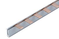 Соединительная шина однополюсная штыревая (PIN) до 63А 6х1,8мм (10 кв. мм) длина 12модулей ENGARD