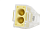 Зажим разветвительный втычной двухгнездовой желтый макс.сечение 2,5  кв.мм 24 А (1 пакет/50 шт.) ENGARD