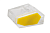 Зажим разветвительный втычной четырехгнездовой прозрачный с желтой вставкой макс.сечение 2,5  кв.мм 24 А (1 пакет/50 шт.) ENGARD