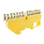 Шинка нулевая латунная на Din-опоре 6х9мм 14 отв. Цвет желтый ENGARD