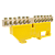 Шинка нулевая латунная на Din-опоре 8х12мм 12 отв. Цвет желтый ENGARD
