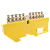 Шинка нулевая латунная на Din-опоре 6х9мм 10 отв. Цвет желтый ENGARD