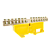 Шинка нулевая латунная на Din-опоре 8х12мм 14 отв. Цвет желтый ENGARD