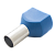 Наконечник штыревой втулочный изолированный двойной НШВИ(2) 16-14 цвет синий (1 пакет/50 шт.) ENGARD