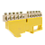Шинка нулевая латунная на Din-опоре 8х12мм 10 отв. Цвет желтый ENGARD